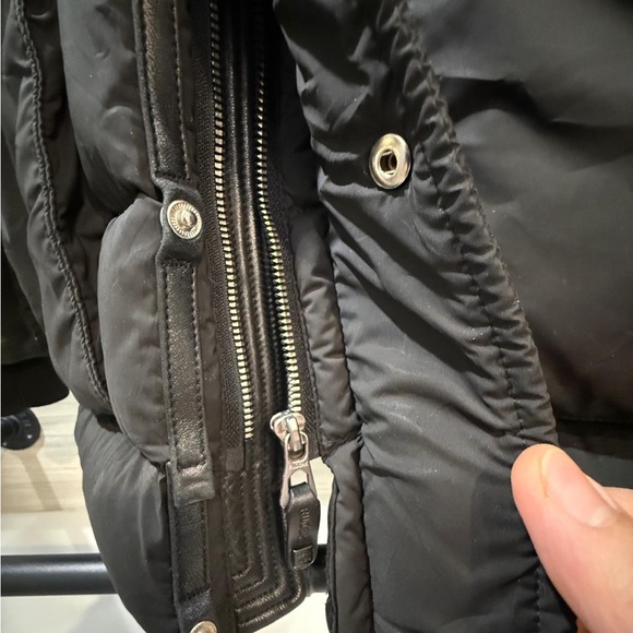 MEN'S RUDSAK CALCOT BLACK DOWN FILLED WINTER LEATHER SLEEVES - Picture 8 of 13